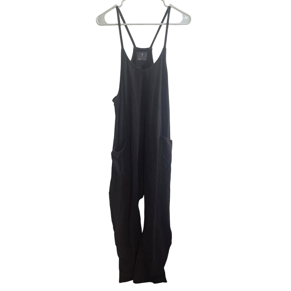 Free People Movement Hot Shot Jumpsuit Womens Size XS Burnout Grey Gorpcore Boho